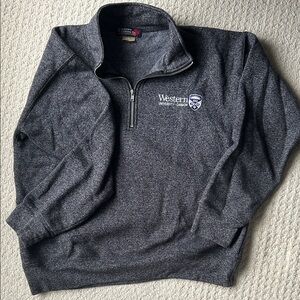 Western University Gray Men's Sweater